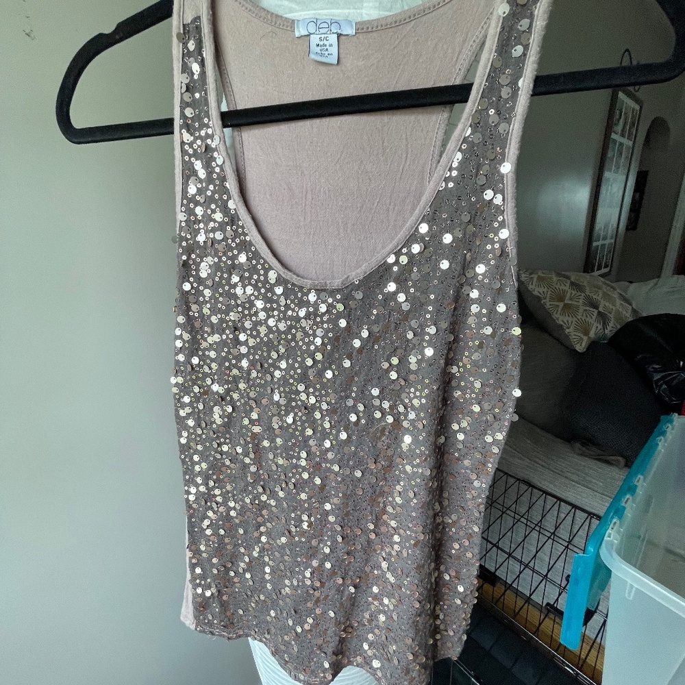 Sequin Tank Top